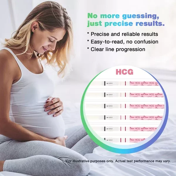 Easy@Home 100 Ovulation Test and 20 Pregnancy Test Strips, FSA Eligible Ovulation Test Kit Powered by Premom Ovulation Predictor Free iOS&Android APP,100LH +20HCG--Package May Vary