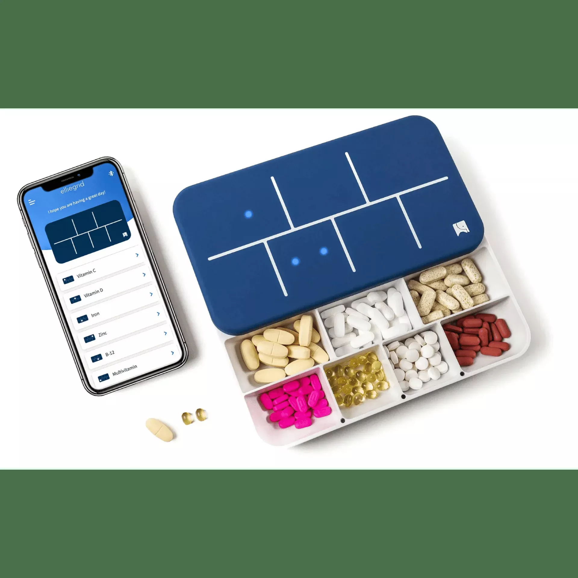 Ellie Monthly Pill Organizer Smart Medication Dispenser [Bluetooth]