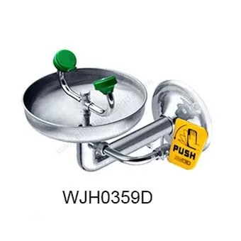 Emergency Eye Wash Station Wall Mounted Sink, Stainless Steel