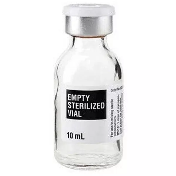 Empty Sterilized Glass Vial 10 mL, 25/pack