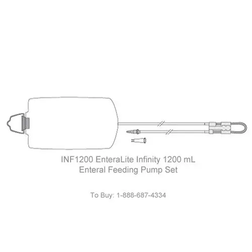 EnteraLite Infinity 1200mL Enteral Pump Delivery Set