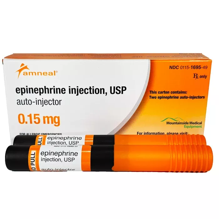 Epinephrine Auto-Injector 0.15 mg Injection Syringe, 2-Pack (Rx)