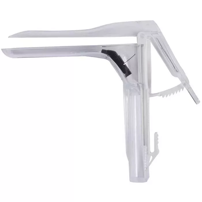 ER-SPEC Pederson Vaginal Speculum Bright Built-In Light with Batteries Pre-Installed, Office Grade