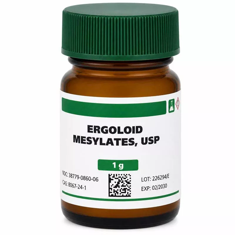 Ergoloid Mesylates API Powder USP For Custom Compounding (Rx)