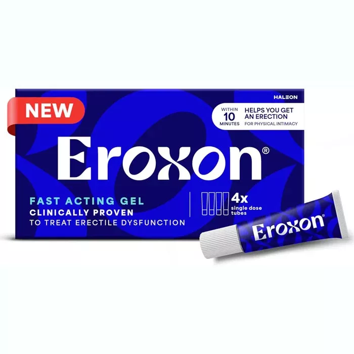 Eroxon Erectile Dysfunction Treatment Gel, Single-Dose Tubes (4-Pack)