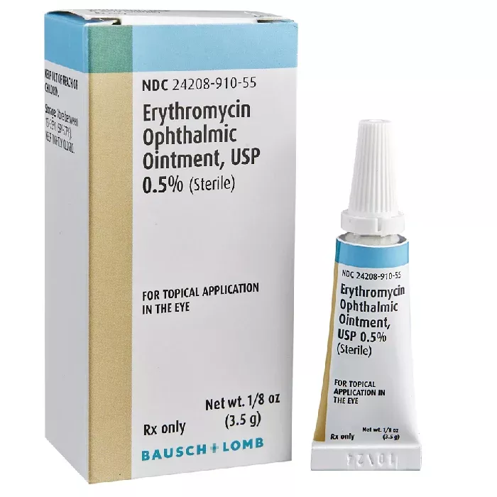 Erythromycin Eye Ointment 0.5%, Sterile 3.5 grams (Rx)