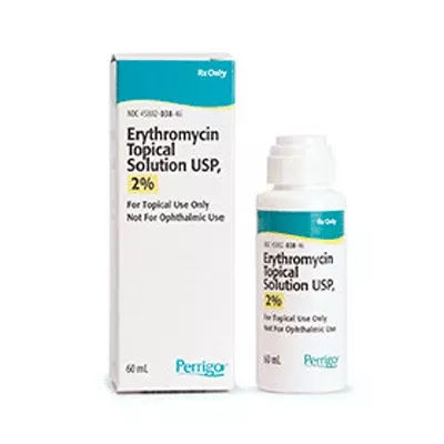 Erythromycin Topical Solution 2%, 60 grams