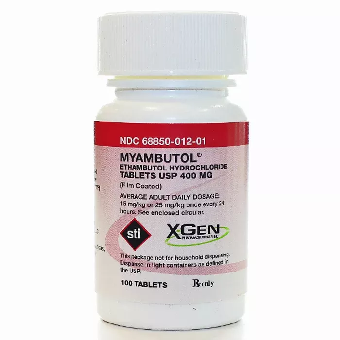 Ethambutol Hydrochloride Tablets 400 mg, 100 Tablets