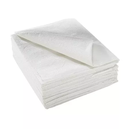 Exam Drape Sheet, White, 40” x 48”, 2-Ply Tissue, Non-Sterile, 100/cs