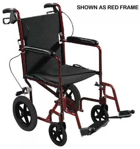 Expedition Aluminum Transport Chair w/Loop Locks19Blue