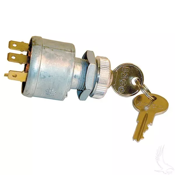 EZGO Key Switch with Factory Lights – 4 Terminal Ignition Switch 1968-Current