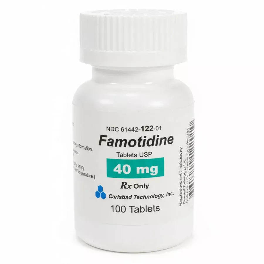 Famotidine 40 mg Acid Reducing Tablets 100 Count (RX)