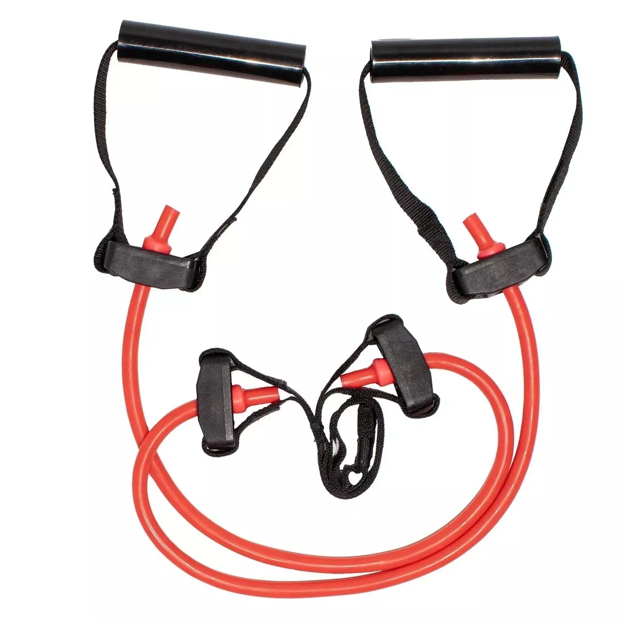 First Place Travel Resistance Band Exercise Tube Level 2 Light Pink