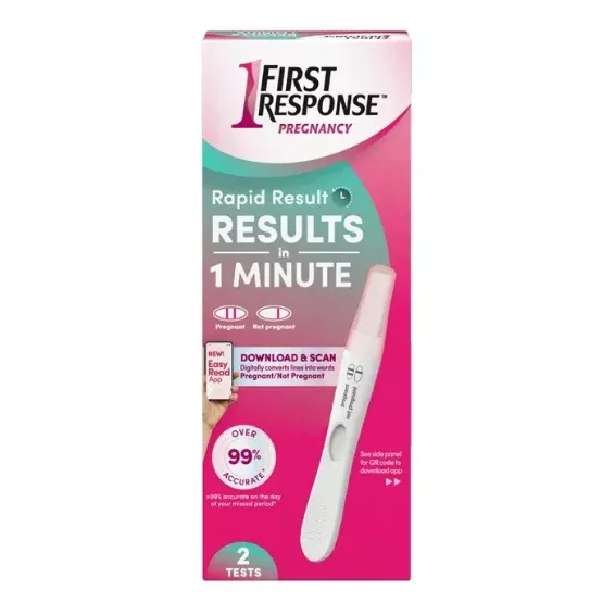 First Response Rapid Result Pregnancy Test, 2 count