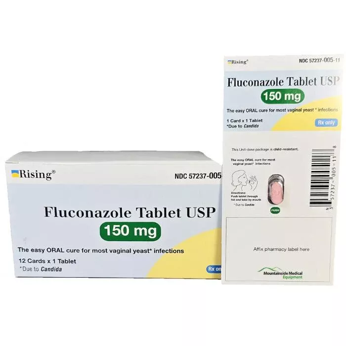 Fluconazole 150 mg Tablet, 1 Tablet per Card x 12 Cards per Box (Rx)
