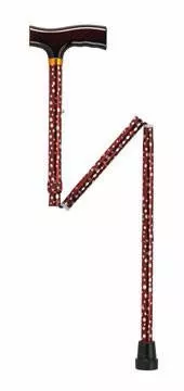 Folding Cane Pistol GripAdj. White Dot33- 37