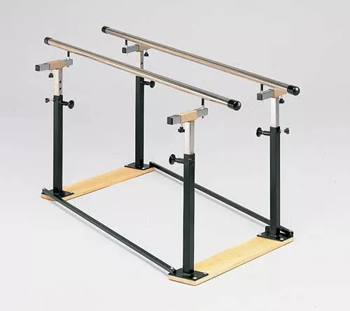 Folding Parallel Bars 7' w/Wood Base