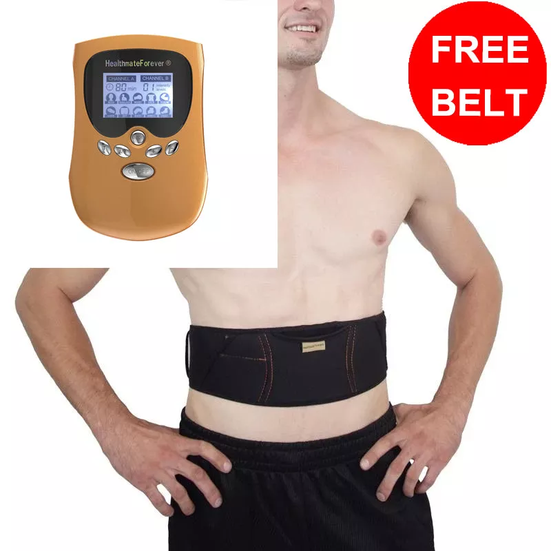 Free Massage Belt + PM10AB TENS Unit & Muscle Stimulator
