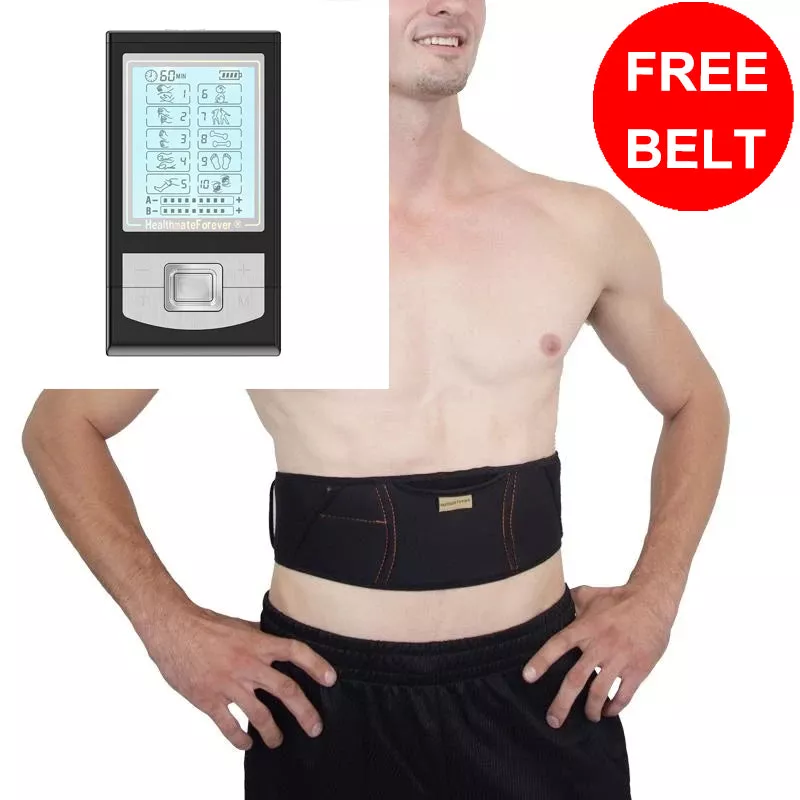 Free Message Belt + NK10AB TENS Unit & Muscle Stimulator