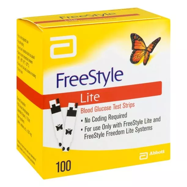 Freestyle Blood Glucose Test Strips, 100 Count