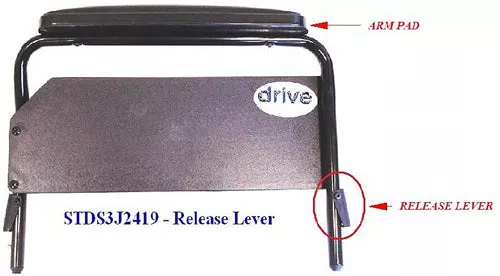 Full Arm onlyLeft side for Cruiser III Wheelchairs