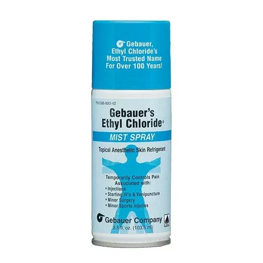 Gebauer's Ethyl Chloride Skin Refrigerant Spray Mist Topical Anesthetic