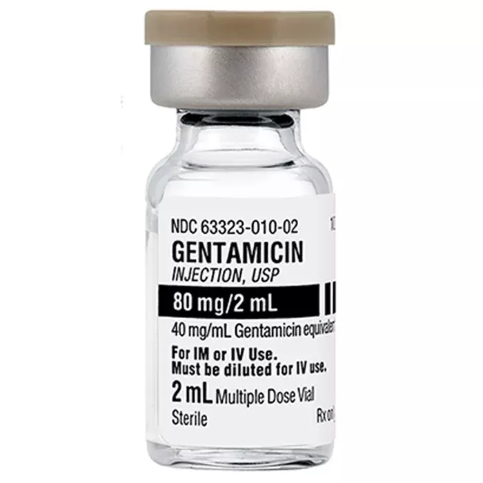 Gentamicin Sulfate for Injection Multiple Dose Vials 80 mg in 2mL Vials, 25/Tray