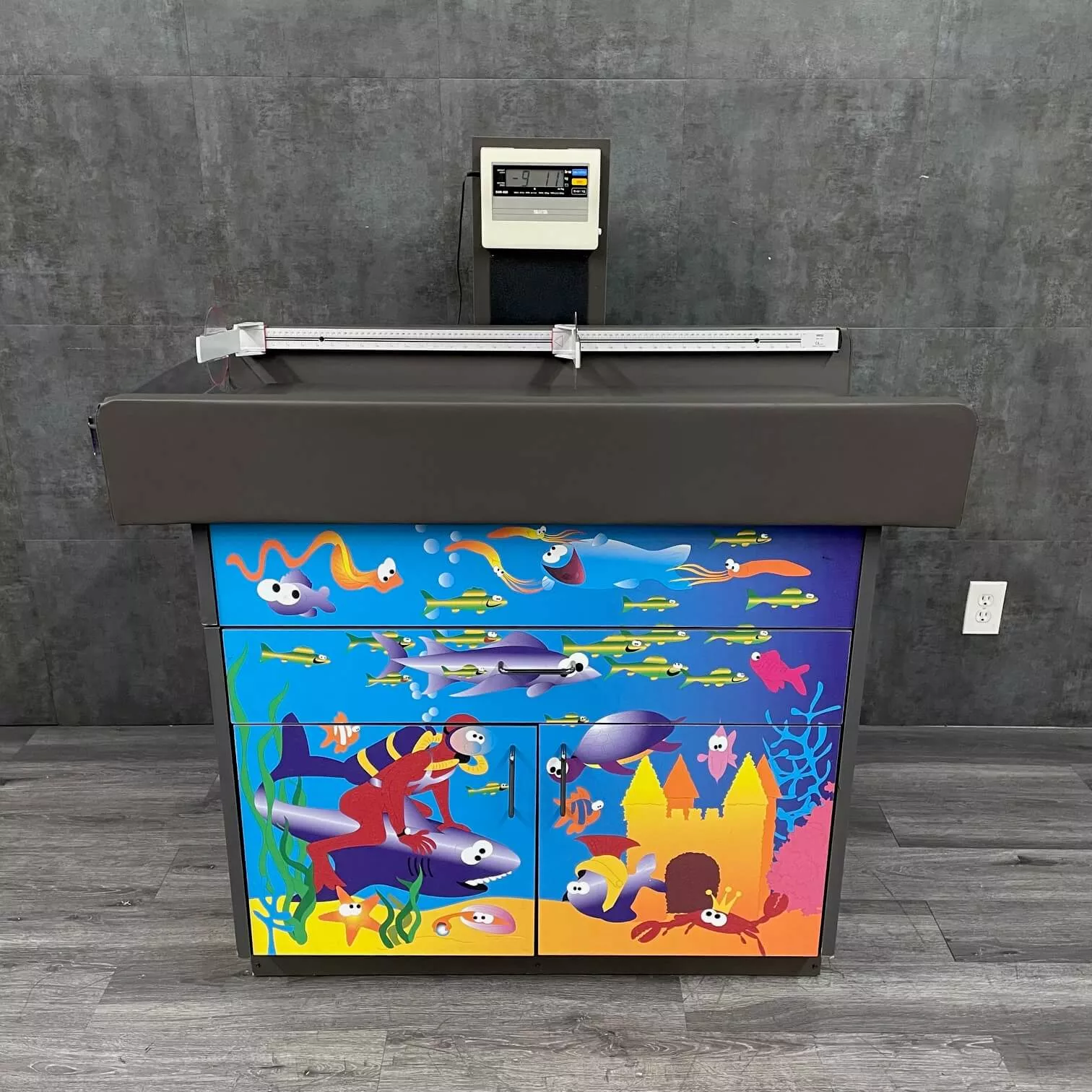 Goodtime Under The Sea Pediatric Exam Table with Tanita Scale