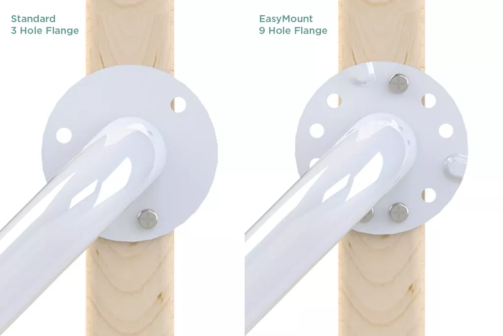 Grab Bars St/S White 1.25 x24