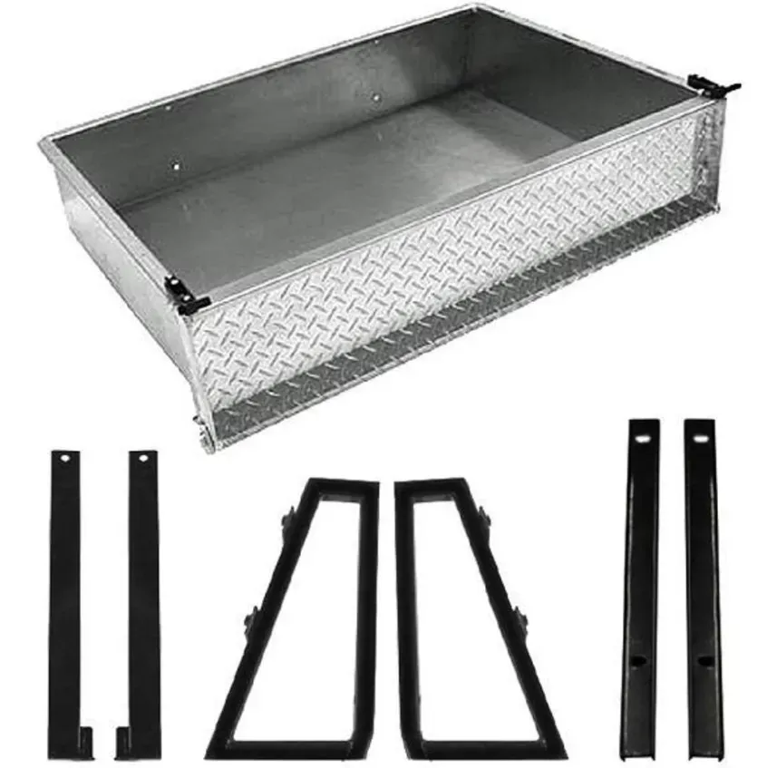 GTW Aluminum (Utility / Cargo) Box Kit for Yamaha Drive2 (Years 2016 – Up)