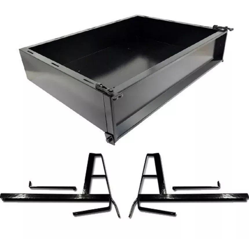 GTW Black Steel (Utility / Cargo Box) Kit for Club Car DS (Years 2000 – Up)