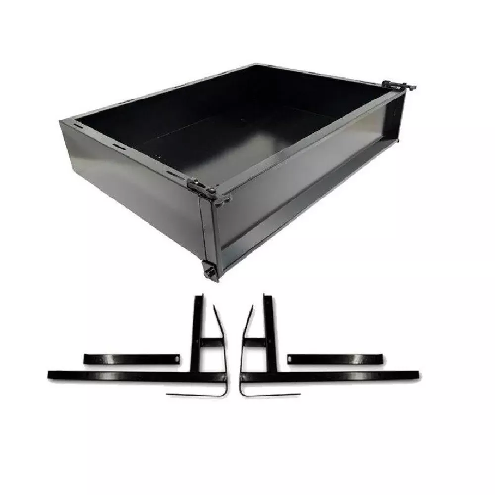 GTW Black Steel (Utility / Cargo Box) Kit for EZGO TXT/T48 (Years 1994.5 – Up)