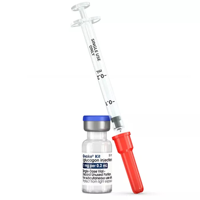 Gvoke Glucagon Injection 1 mg Per 0.2 mL Syringe with Vial