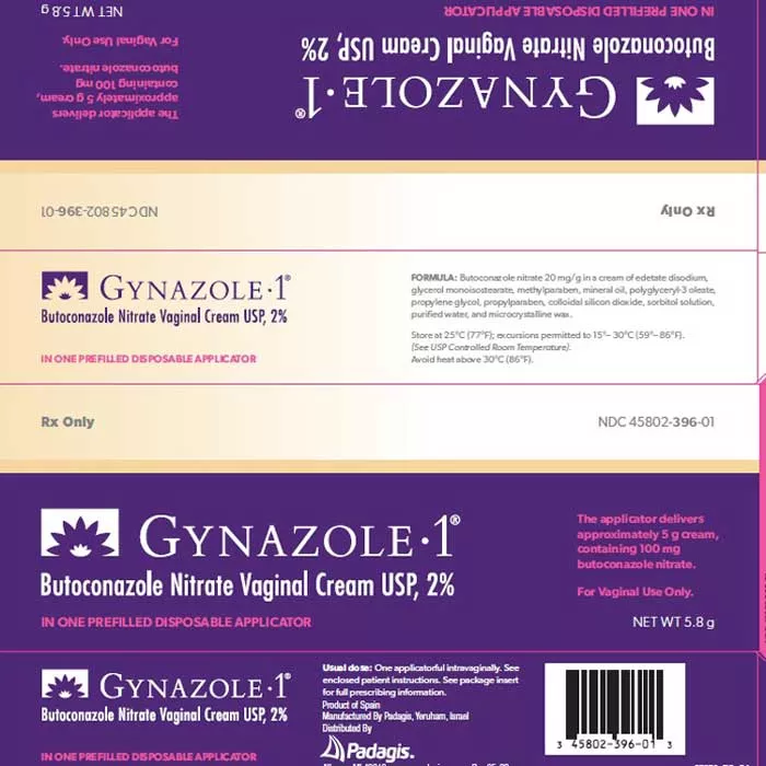 Gynazole 1 Butoconazole Nitrate Vaginal Cream 2%