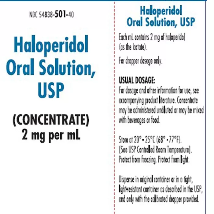 Haloperidol Lactate Oral Solution (Concetrated) 2 mg per mL, Bottle 120 mL