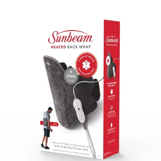 Heated Back Wrap, 23" x 15" - Sunbeam