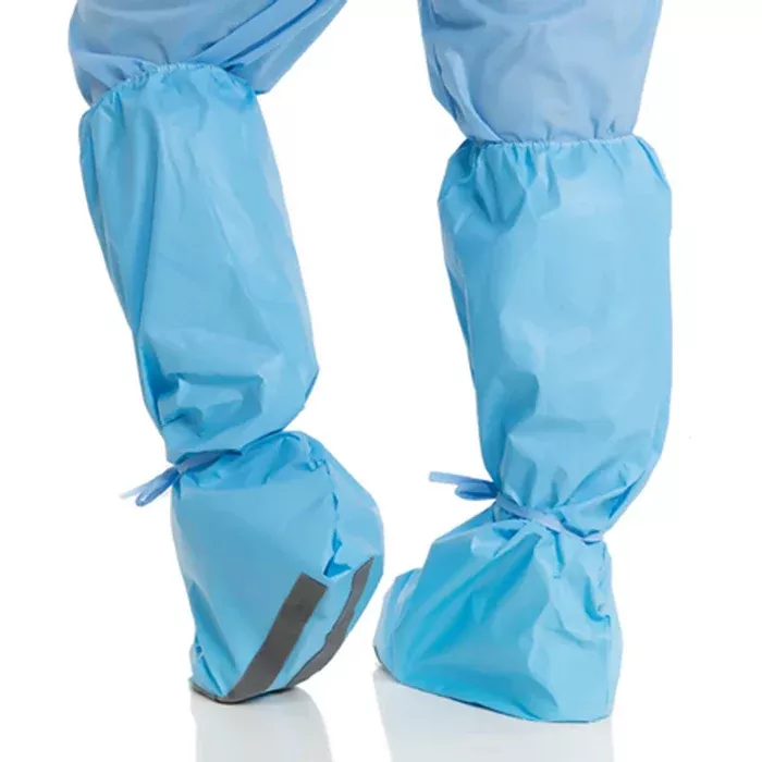 Hi Guard X-Large Boot Covers Knee High Length Non Skid Sole Blue 50/Case