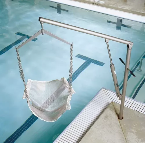 Hoyer Pool LiftHydraulic w/ Sling w/Back & Chains