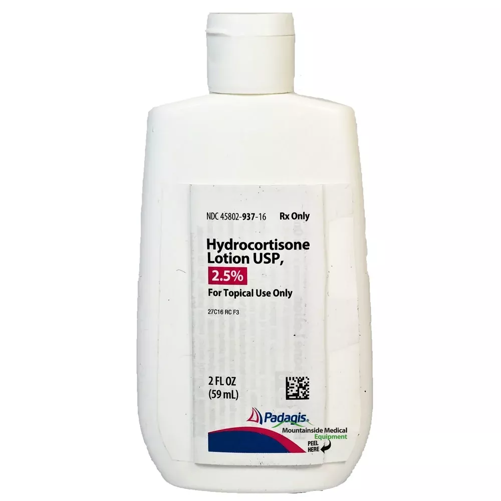 Hydrocortisone 2.5% Lotion by Padagis 59 mL Bottle (Rx)