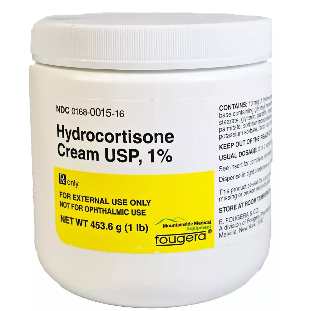 Hydrocortisone Cream 1% Anti-Itch 454 gram Jar (Rx)