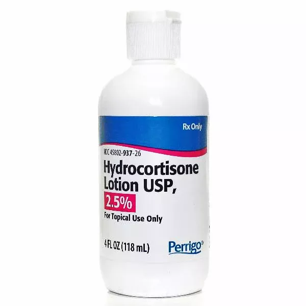 Hydrocortisone Lotion 2.5% by Perrigo 118 mL Bottle (Rx)