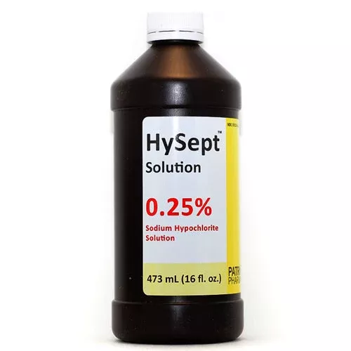 Hysept Topical Antimicrobial Wound Cleaner Antiseptic Solution 0.25% Sodium Hypochlorite 16oz