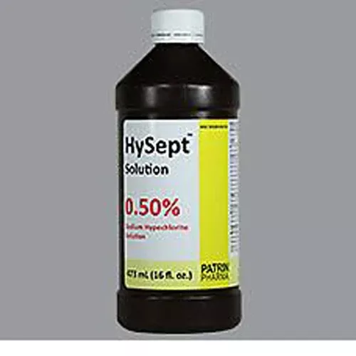 Hysept Topical Antimicrobial Wound Cleaner Solution 0.5% Sodium Hypochlorite 16oz