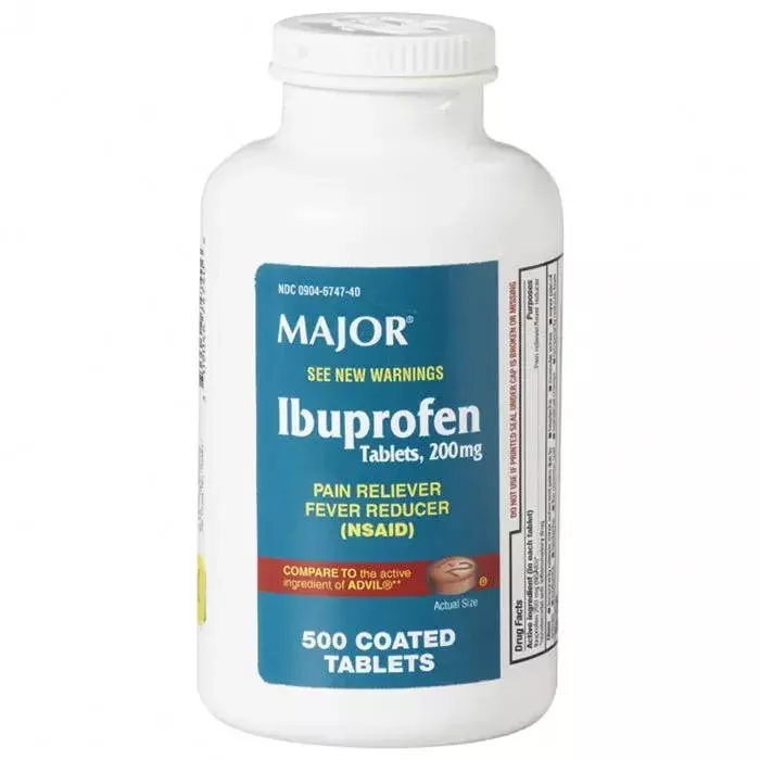Ibuprofen 200mg Tablets, Coated Bulk Bottle, 500 count