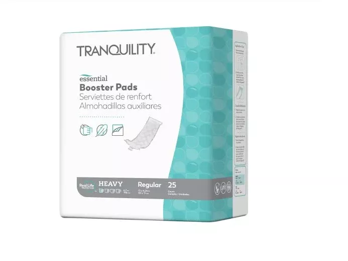 Incontinence Inner Liner Booster Pads (25/Pack)