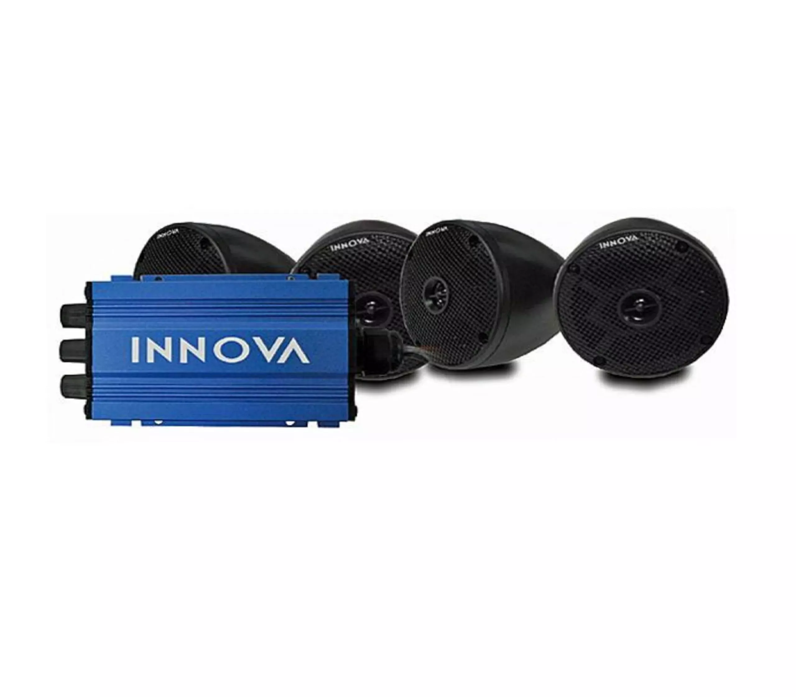 INNOVA Set of 4 Cone Speaker / Channel Mini-Amp