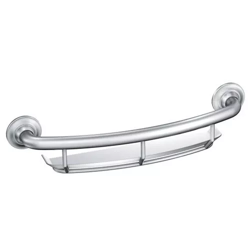 Integrated 16Grab Bar with Integrated Shelf - Chrome