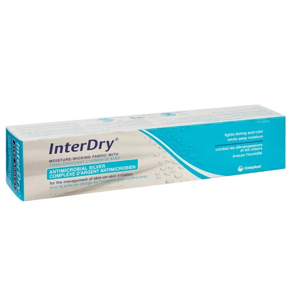 Interdry Skinfold Intertrigo Relief Silver Antimicobal Dressing 10 x 144 inches