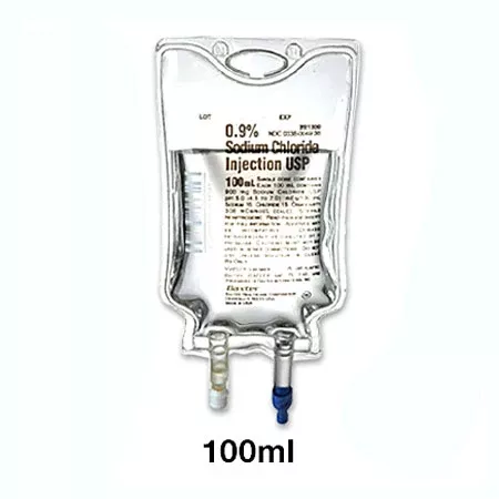 IV Bags, Sodium Chloride 0.9% Intravenous Saline Solution 100 mL Baxter (Rx)