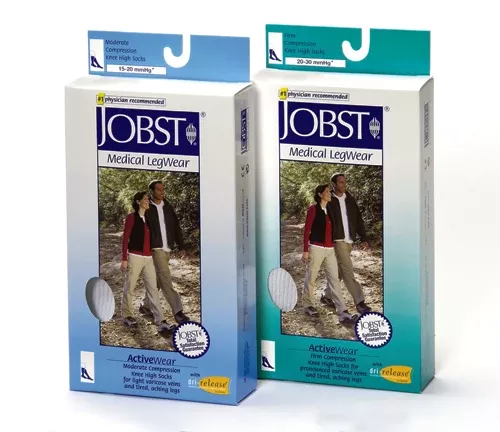 Jobst ActiveWear 20-30 Knee-Hi Socks WhiteX-Large